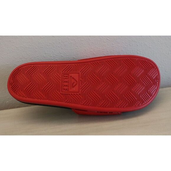 Reef CI8467 Men's Sz 10 Red/Black Cushion Spring Slip-On Slides - Picture 6 of 10